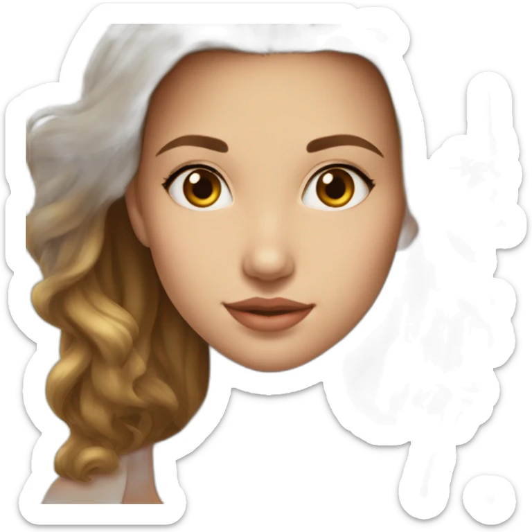 Fille d’1m52 blanche,de 17 ans,cheveux mi courts très lisses et marrons  sticker