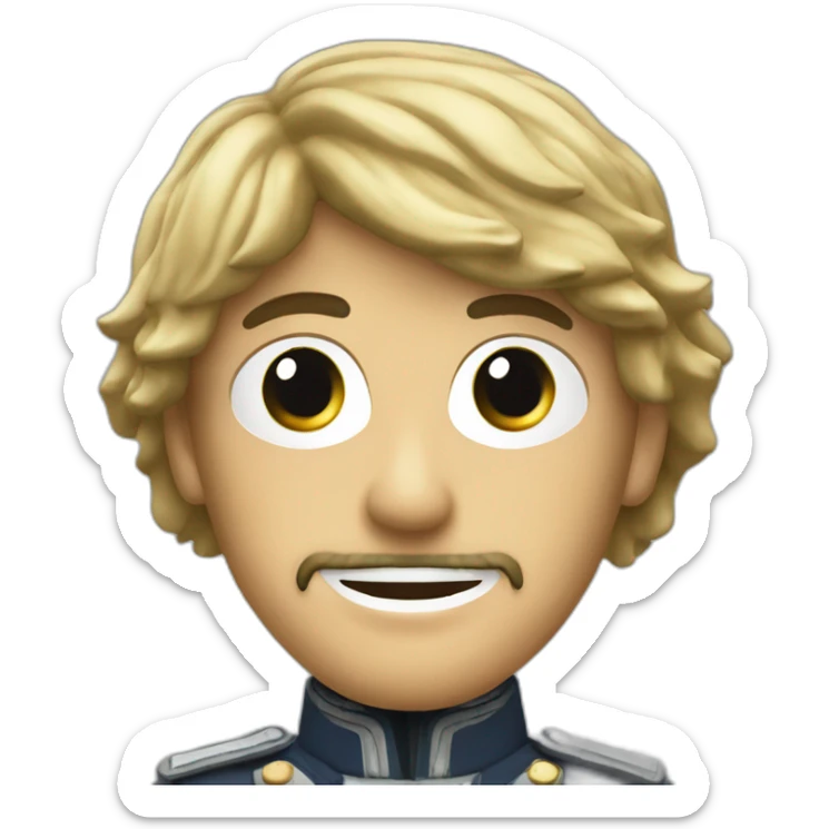 Create an emoji representing the logo of the French Forces in Germany (1990) sticker