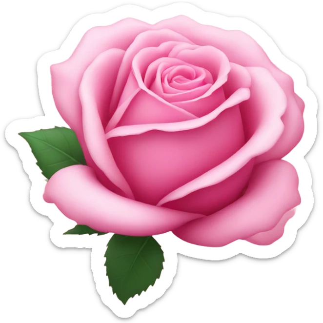 pink rose sticker