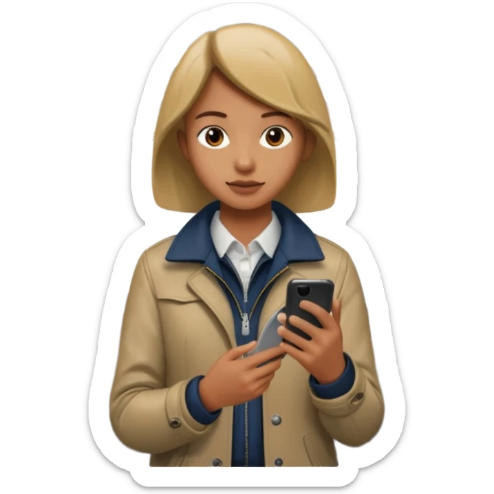 Rider with phone,Metro Riders, inside metro train, no transparent, with background,full image , negative transparent, positive background. sticker