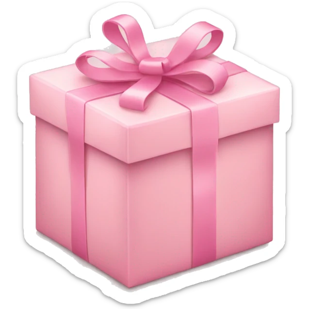 light pink package sticker