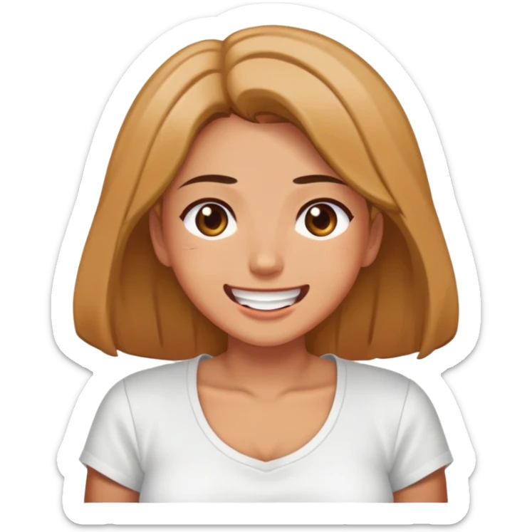 Nude woman masturbate self in bukkake ahegao face sticker