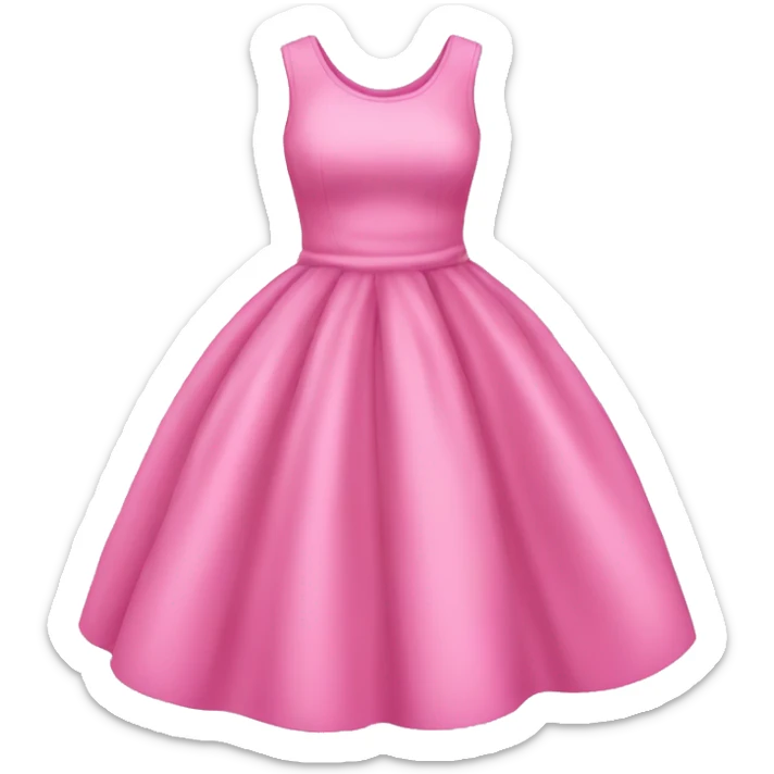 Pink dress sticker