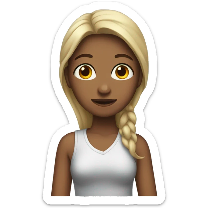 The girl who takes care of herself sticker