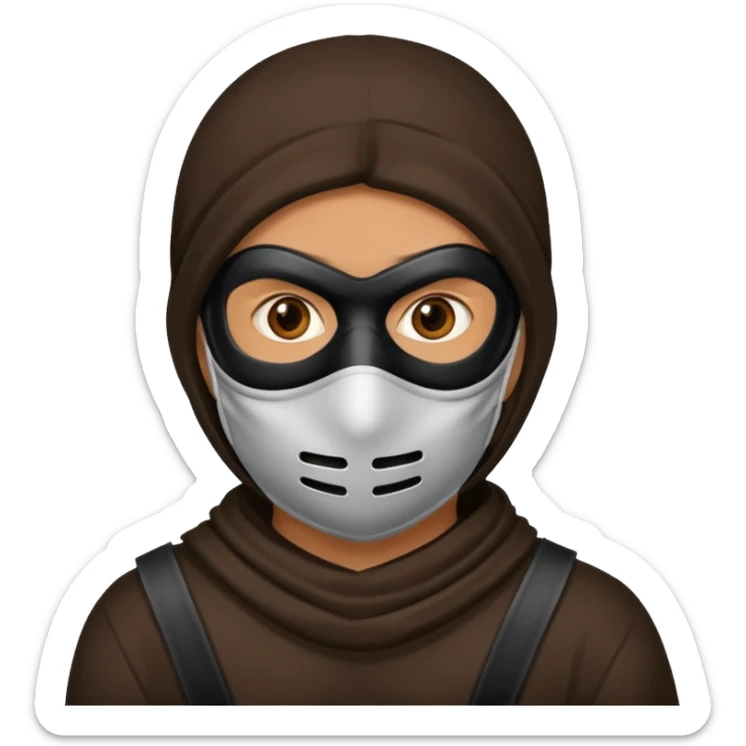  portrait of robber  sticker