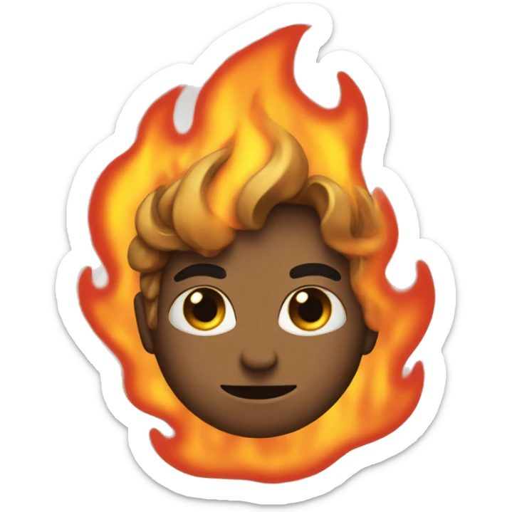 Fire sticker