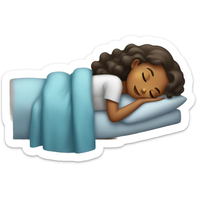 Girl sleeping sticker