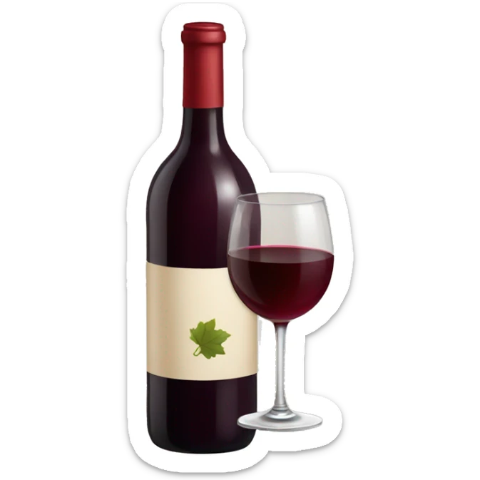 Red wine  sticker