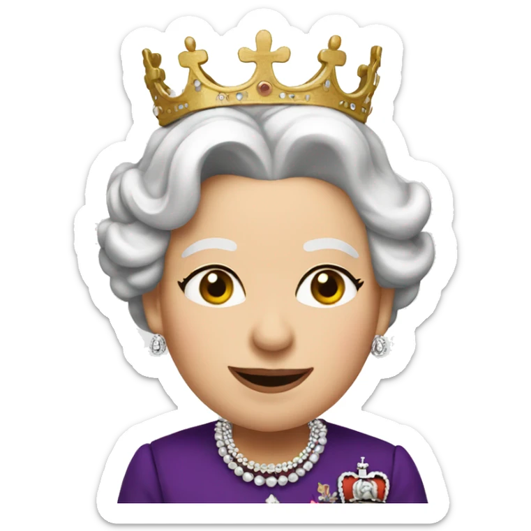 queen elizabeth sticker