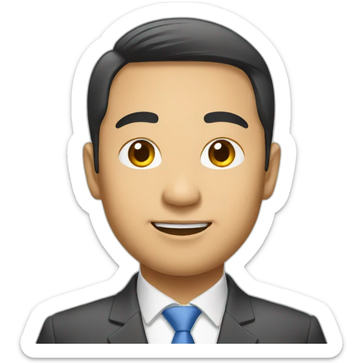 Asian entrepreneur sticker