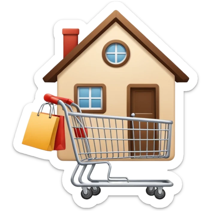 generate a emoji for my app for -home, account, cart, and tag. Note that use only lines without background sticker