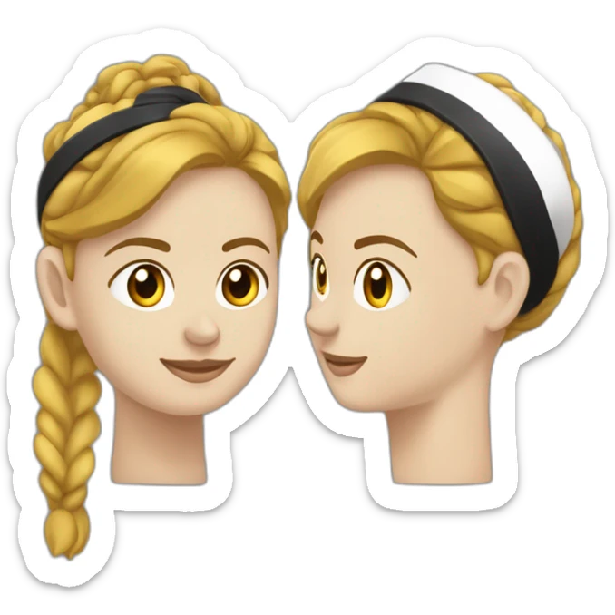 profil gauche d’une tête noire dite tête de Maure, coiffée d’un bandeau blanc le tout sur un drapeau  sticker