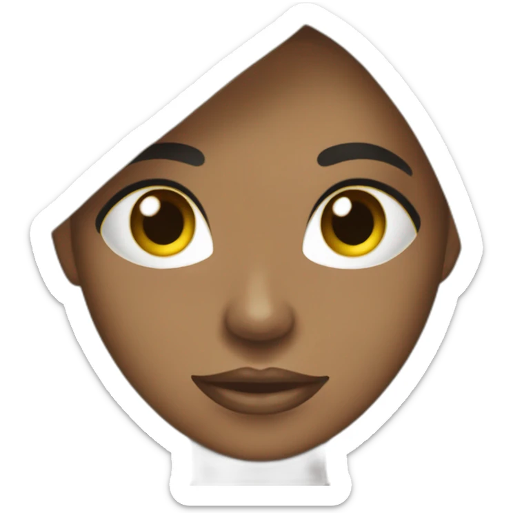 Mujer cabello liso negro Costa rica Karen Morales Adams sticker