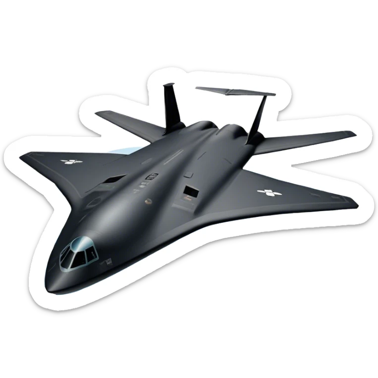 Military Bomber - B-2 Spirit - Northrop Grumman (Model Year: 2021) (Iconic colour: Stealth black) sticker