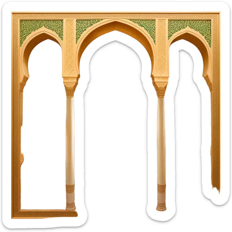 ​Cinematic Realistic Alhambra, depicted as a panoramic, zoomed-out view of the entire majestic Moorish palace complex with intricate arches, expansive courtyards, and lush gardens stretching into the distance, bathed in soft golden light that accentuates its opulent historical grandeur, sticker