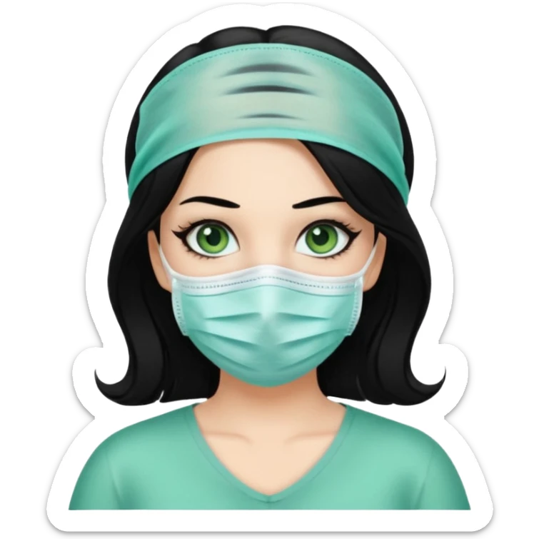 black haired green eyes aesthetic surgical plump lips  that makes her hair look behind nicole peltz at wedding sticker