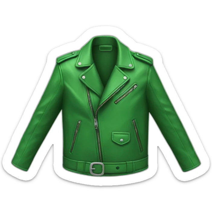 green leather jacket sticker