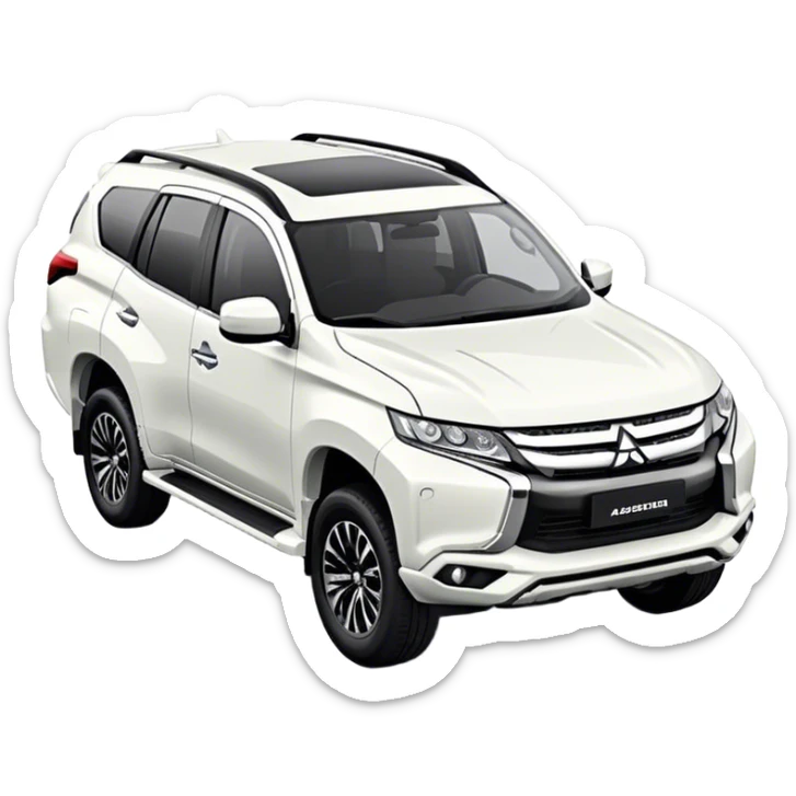 Mitsubishi Pajero sport - Mitsubishi (Model Year: 2021) (Iconic colour: White) sticker