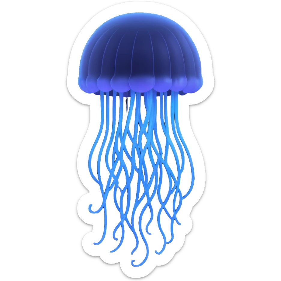 soul with the outline of a jellyfish sticker