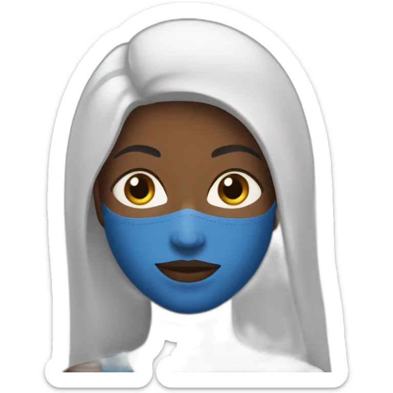 Une femme noir voilée qui s'appelle Mariama sticker
