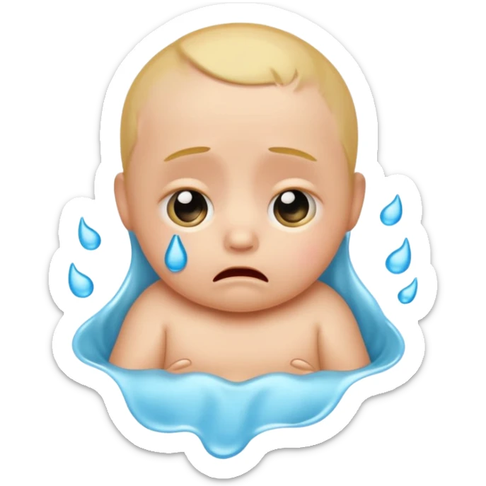 Please make an iPhone version of the baby emoticon that hurts because of the fever sticker