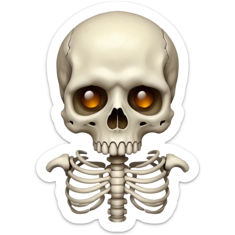 squelette monstre sticker
