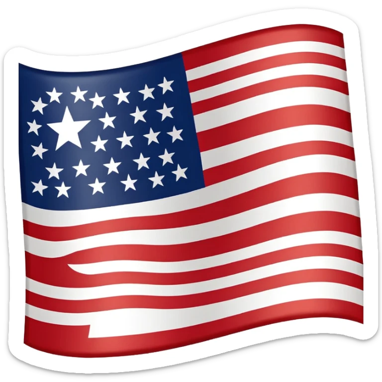 United States flag with a swastika symbol replacing the stars  sticker