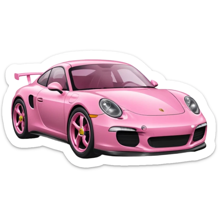 Porche rosa sticker