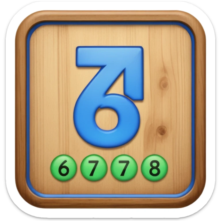 A sign that say 67 but I want the 67 blue and the outside green sticker