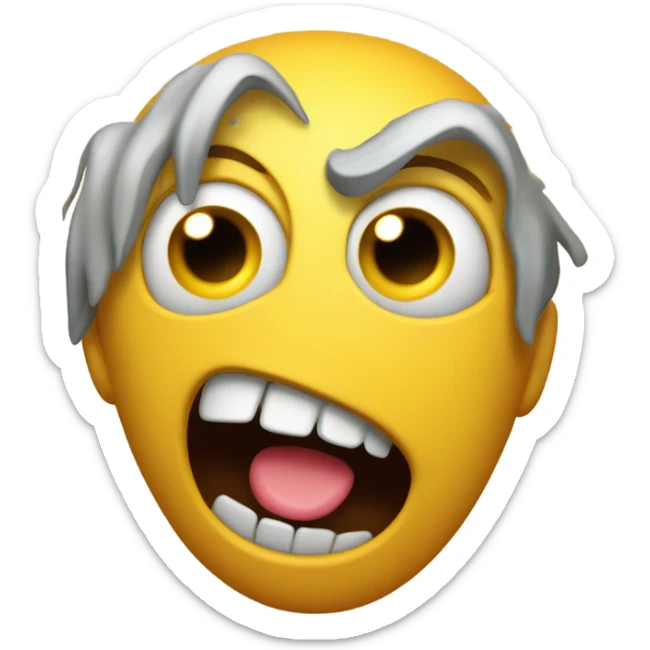 screaming emoji sticker