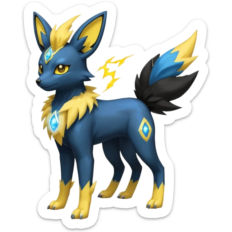 Umbreon-Manectric-Jolteon-Fakemon-hybrid -fusion- full body sticker