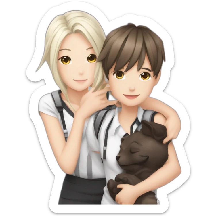 Pioli coach av milan  holding anime loli girl sticker