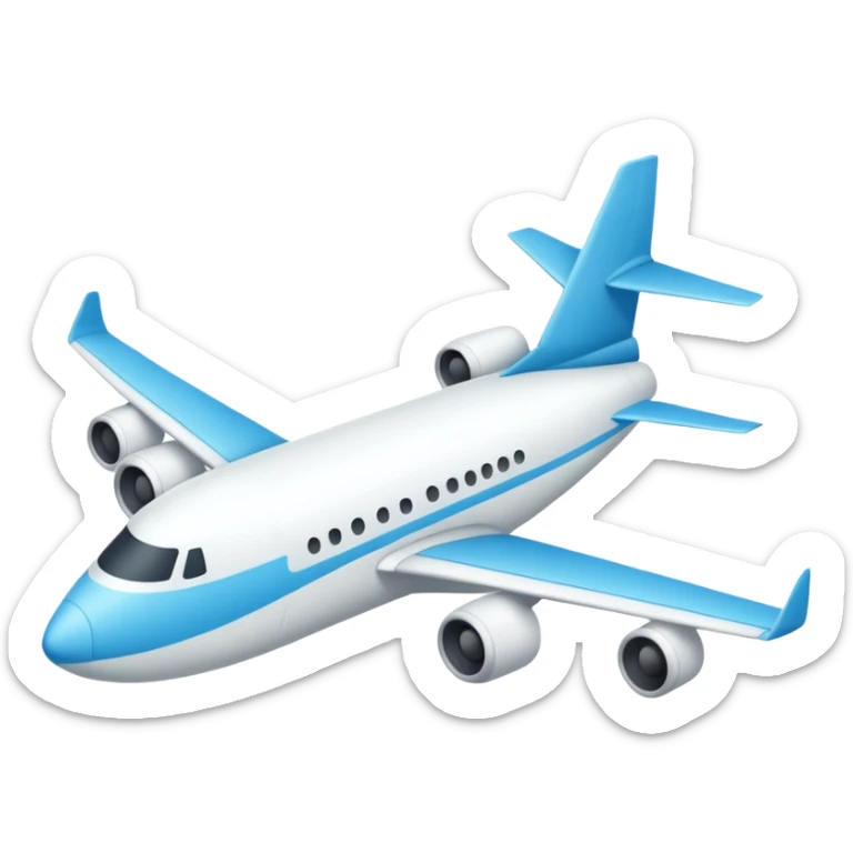 avion en papier sticker
