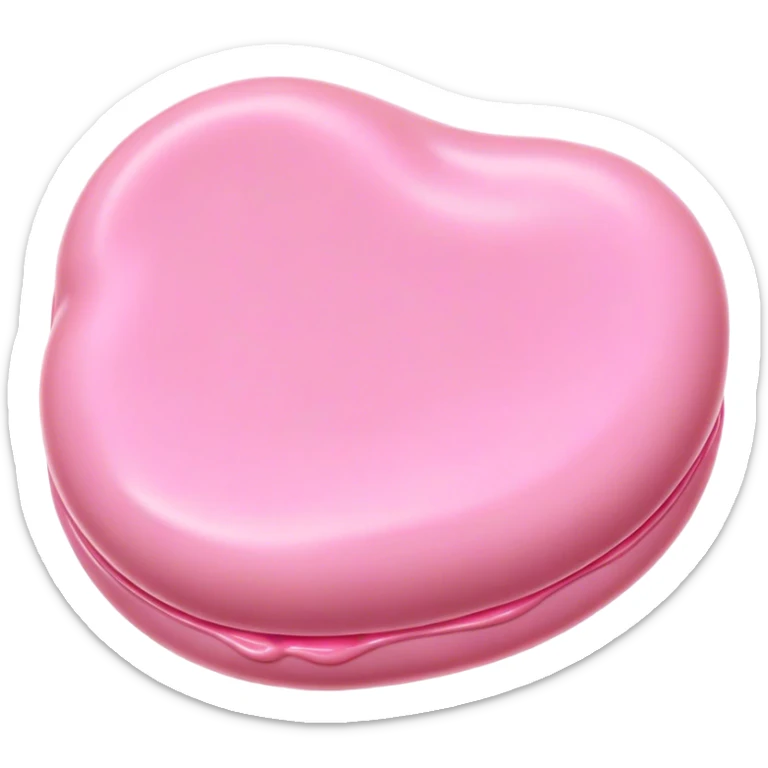 Cinematic Realistic Opaque Pink Slime, smooth and buttery with a pastel pink hue, ultra-glossy with a soft sheen, subtle folds and ridges forming as it moves, reflecting gentle highlights, glowing with a delicate, creamy texture, evoking a sense of playful satisfaction. sticker