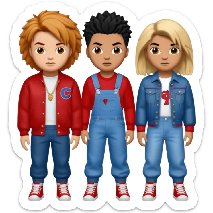 Glam jangle Quale Ricky Shoko, Tay, Tay, Rady Choppa, no Coco V Chucky sticker