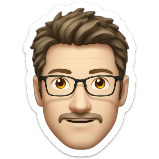 Marat Safin chinese glasses no facialhair engineer sticker