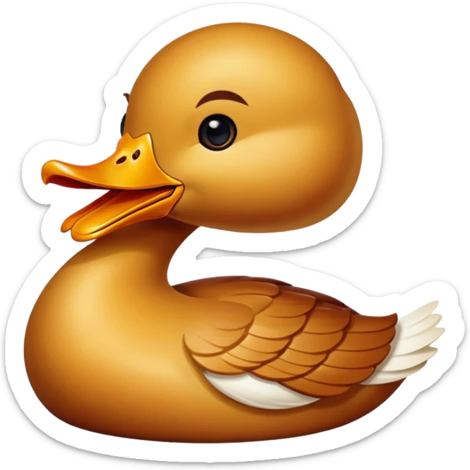 Peking duck with crispy golden skin, Chinese cuisine emoji sticker