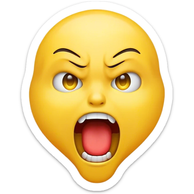 screaming emoji sticker