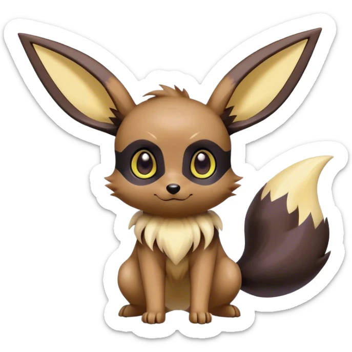 Epic Shiny Cool Cute Kawaii Eevee-Noibat-Umbreon-Pokemon Full Body sticker