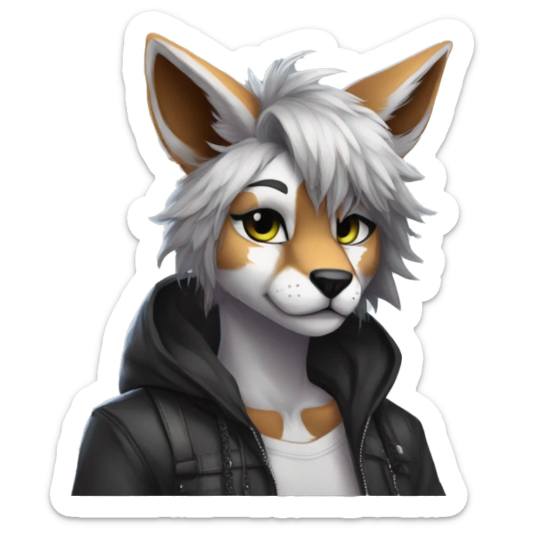 Edgy anthro furry by Falvie, LiLaiRa, AngieWolf sticker