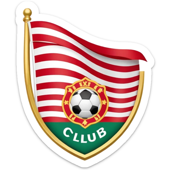 Create The flag called “ikurriña” From The basque country with a mix with The Athletic club futboll logo sticker