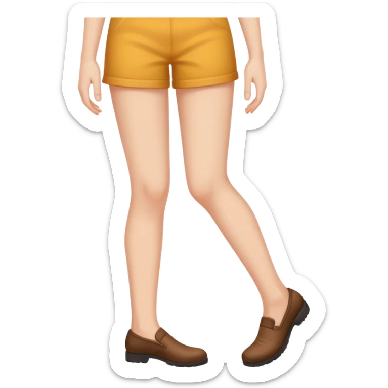 pessoa sentada com as pernas aparecendo, porem png sem aparecer no que ela ta sentada sticker