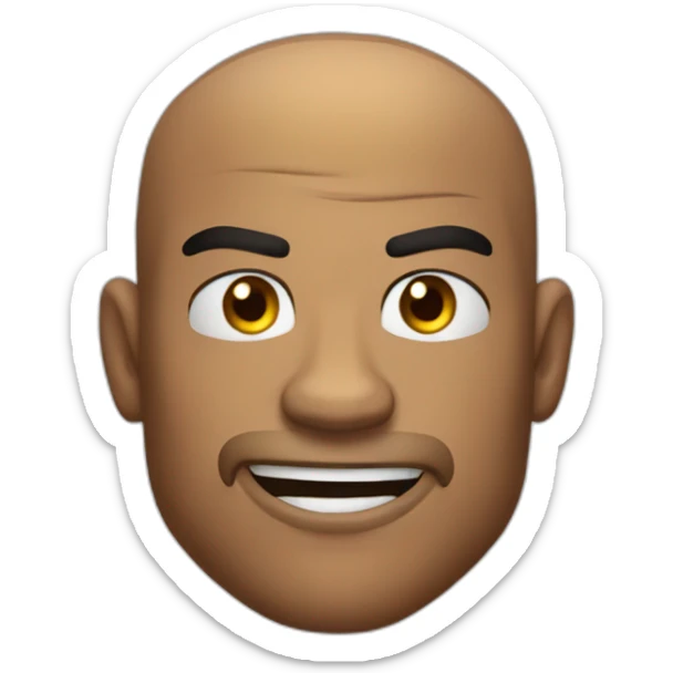 A boxer with a broken eye.he is in rage.his physique is very athletic.he smiles slightly and call the enemy by hand  sticker