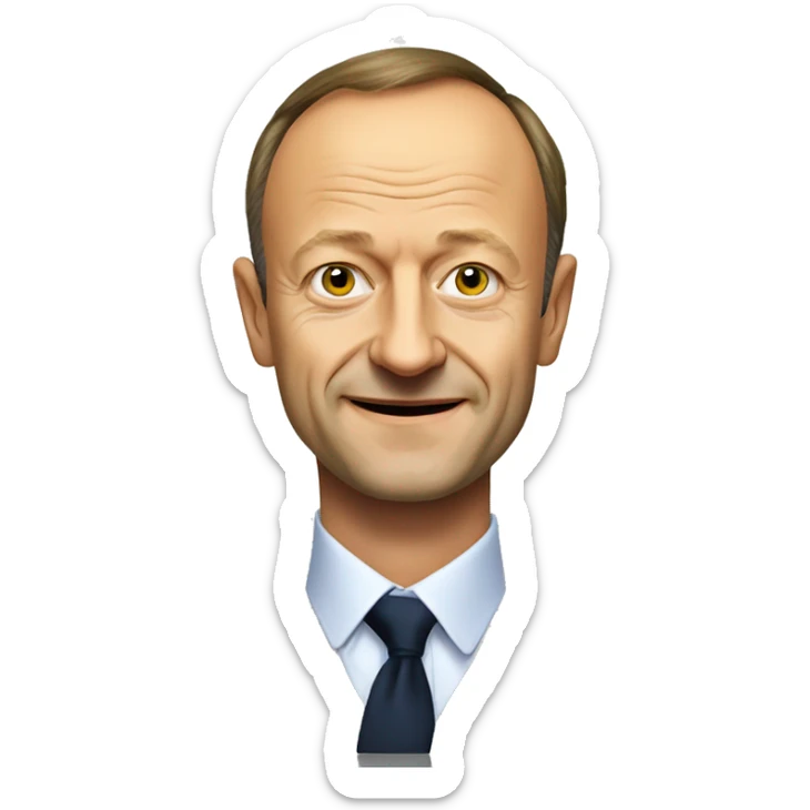 Create a emoji of CDU politician Friedrich merz, only Head and shoulders sticker
