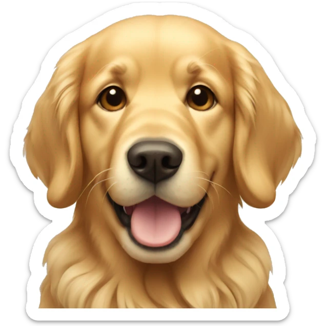 Golden retriever sticker