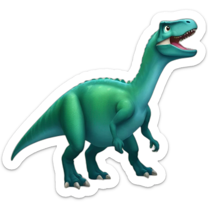 Un dinosaures qui qui chevauchent 7ne mamie sticker