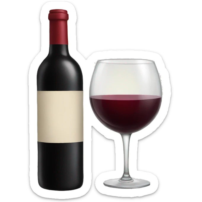 Red wine  sticker