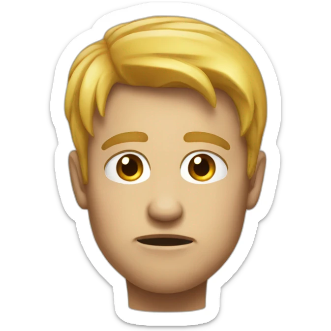 unpredictable face sticker