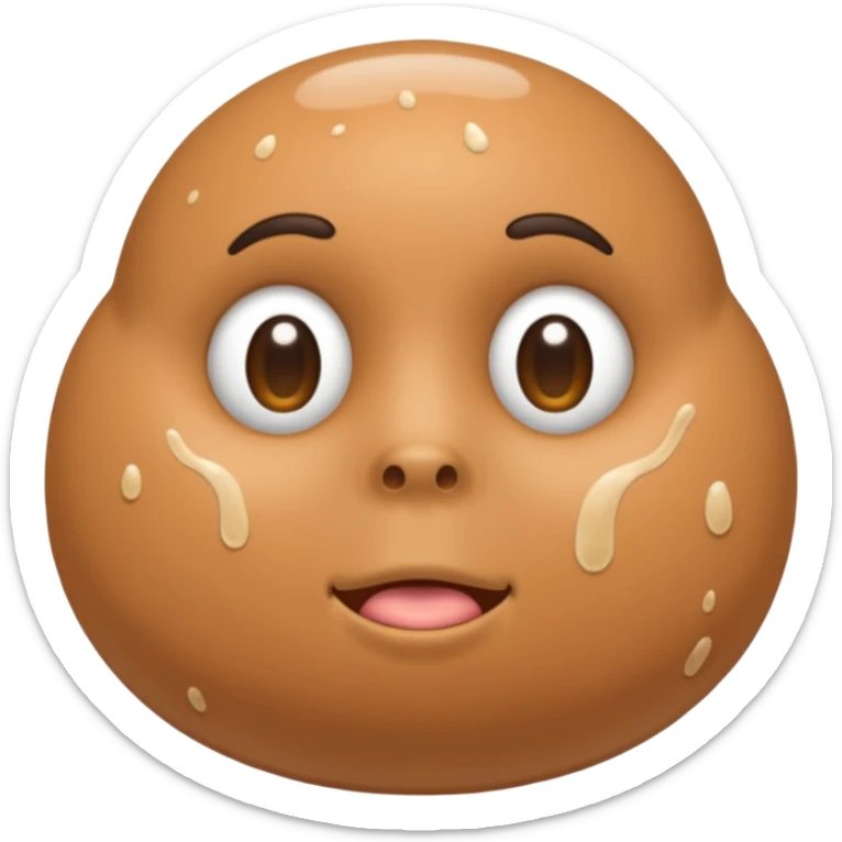 naked man with 2 balls and a penis with cum sticker