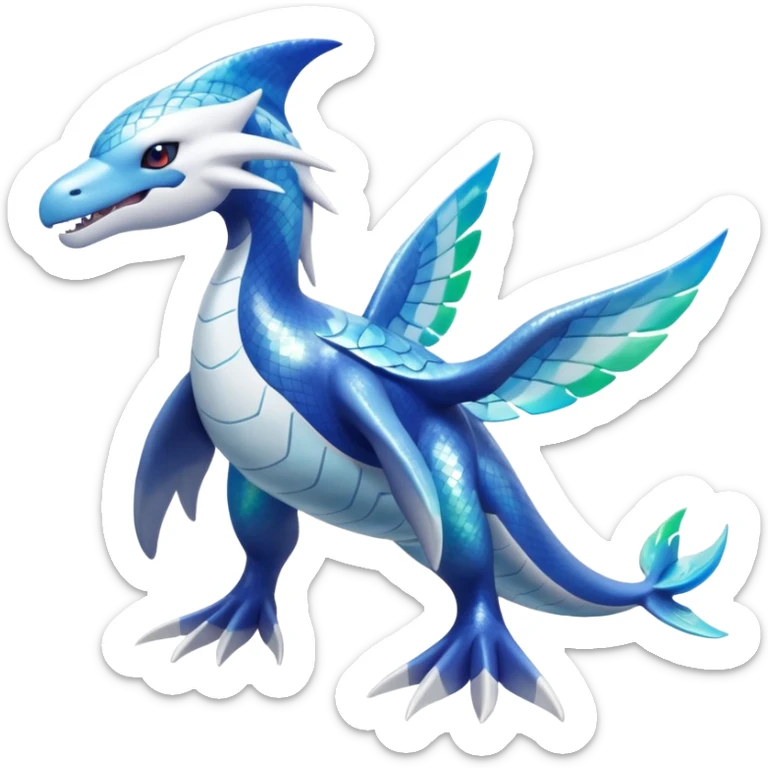 Kyurem-Kyogre-Latios-Lugia-Fakémon-hybrid-creature (full body)  sticker